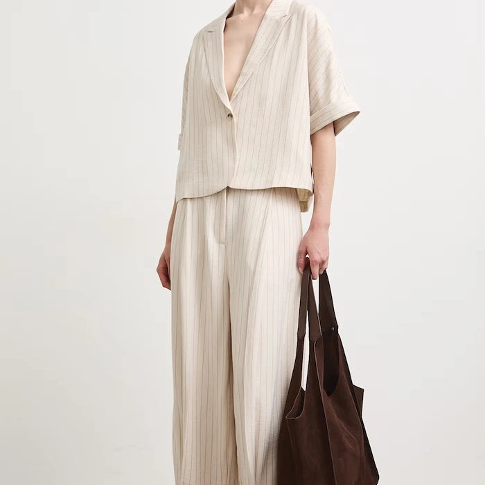 Medicine viskozalı kadın slouchy pantolon