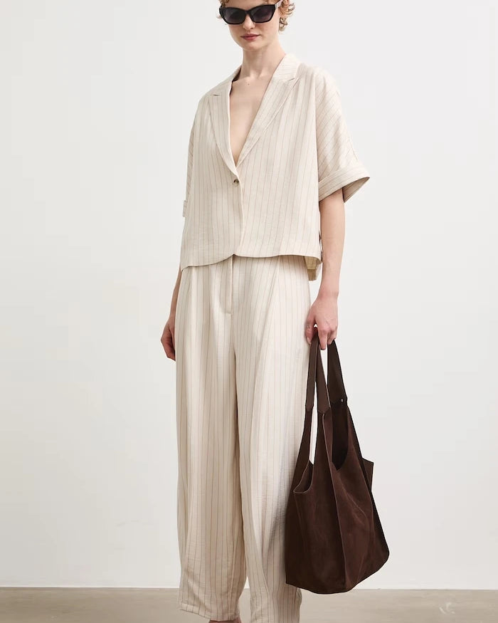 Medicine viskozalı kadın slouchy pantolon