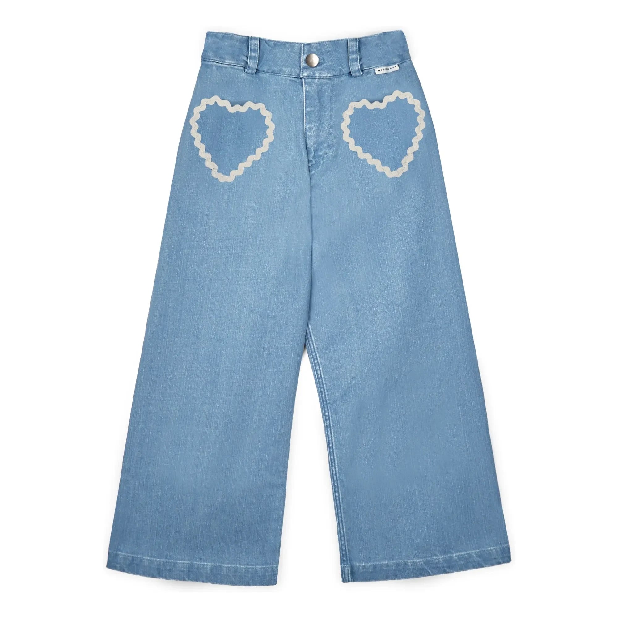 Mipounet - Jean Louise Poches Cœurs | Light Blue