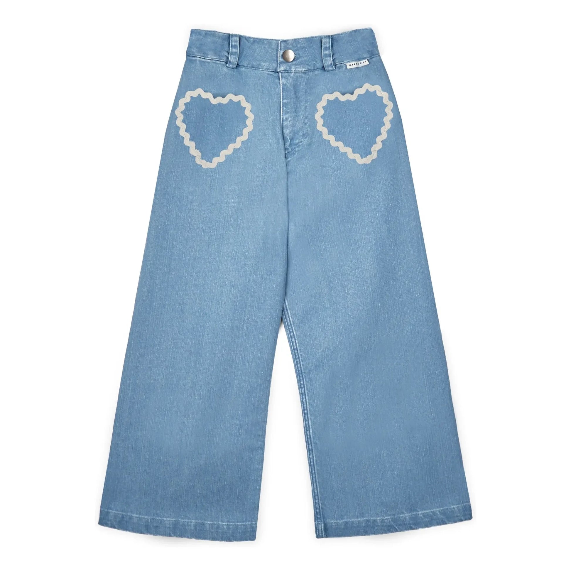 Mipounet - Jean Louise Poches Cœurs | Light Blue