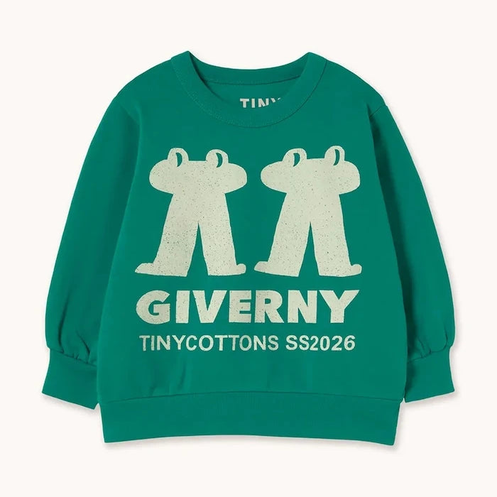 Детски памучен суичър Tinycottons FROG & FROG GRAPHIC SWEATSHIRT