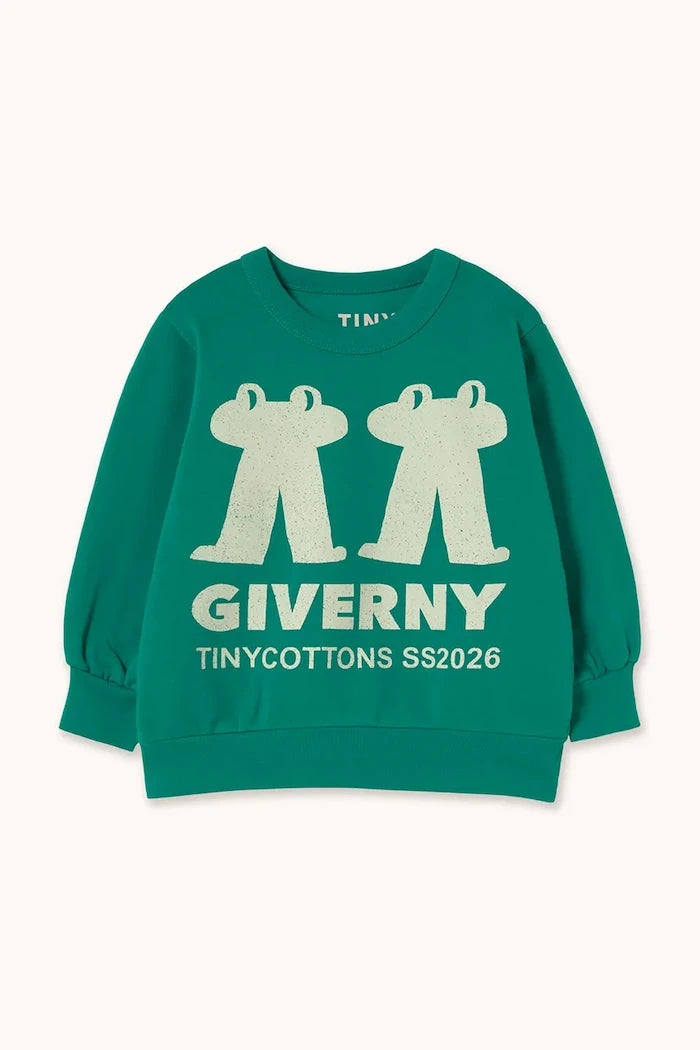 Детски памучен суичър Tinycottons FROG & FROG GRAPHIC SWEATSHIRT