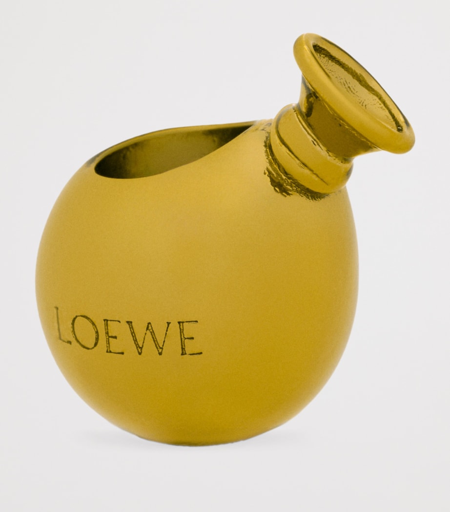 Yellow Brass Balloon Dice Charm