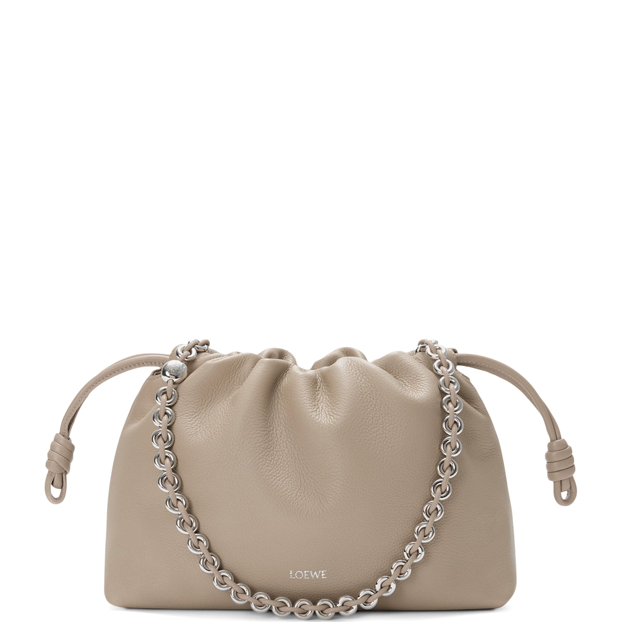 Medium Leather Flamenco Shoulder Bag