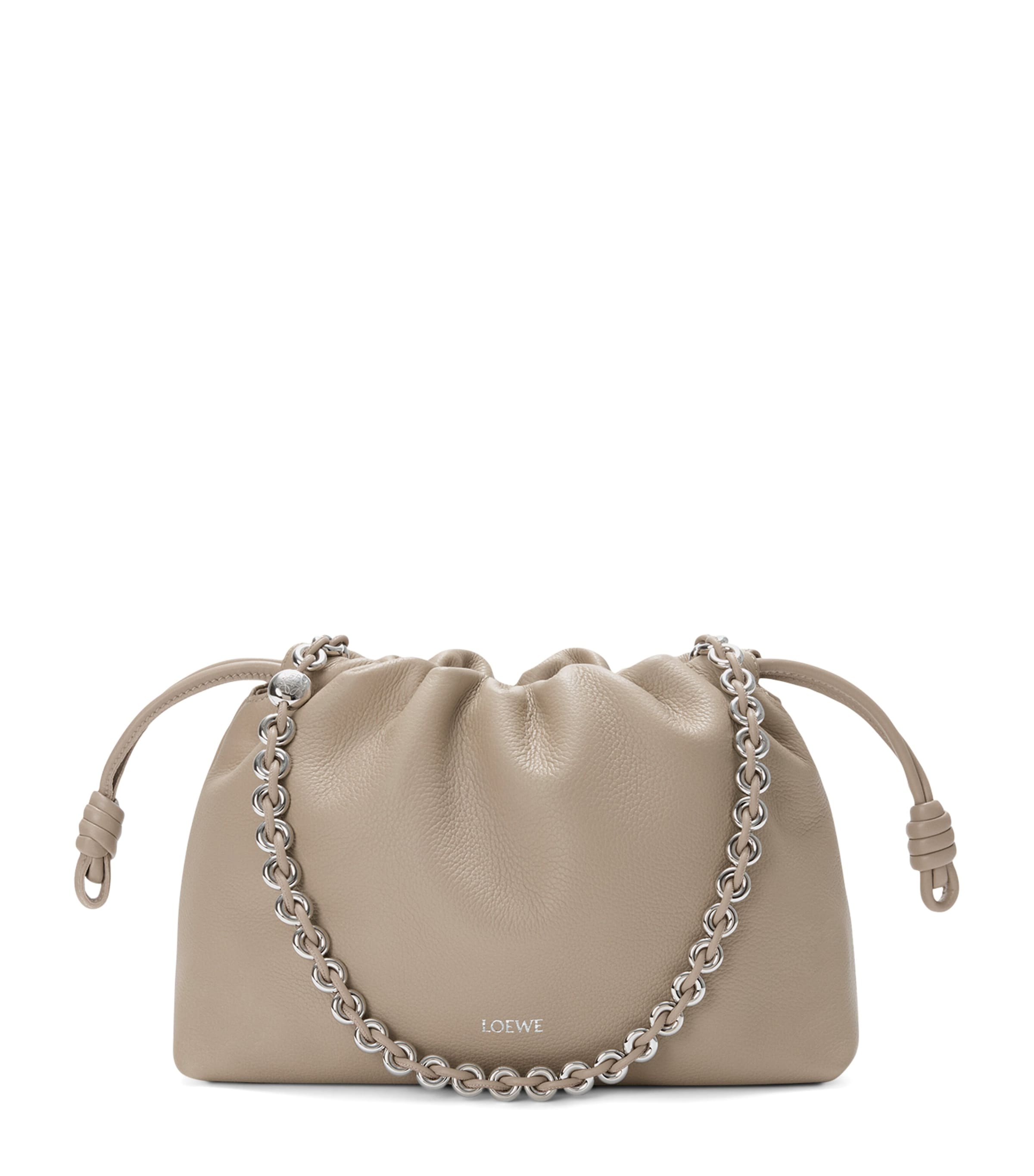 Medium Leather Flamenco Shoulder Bag