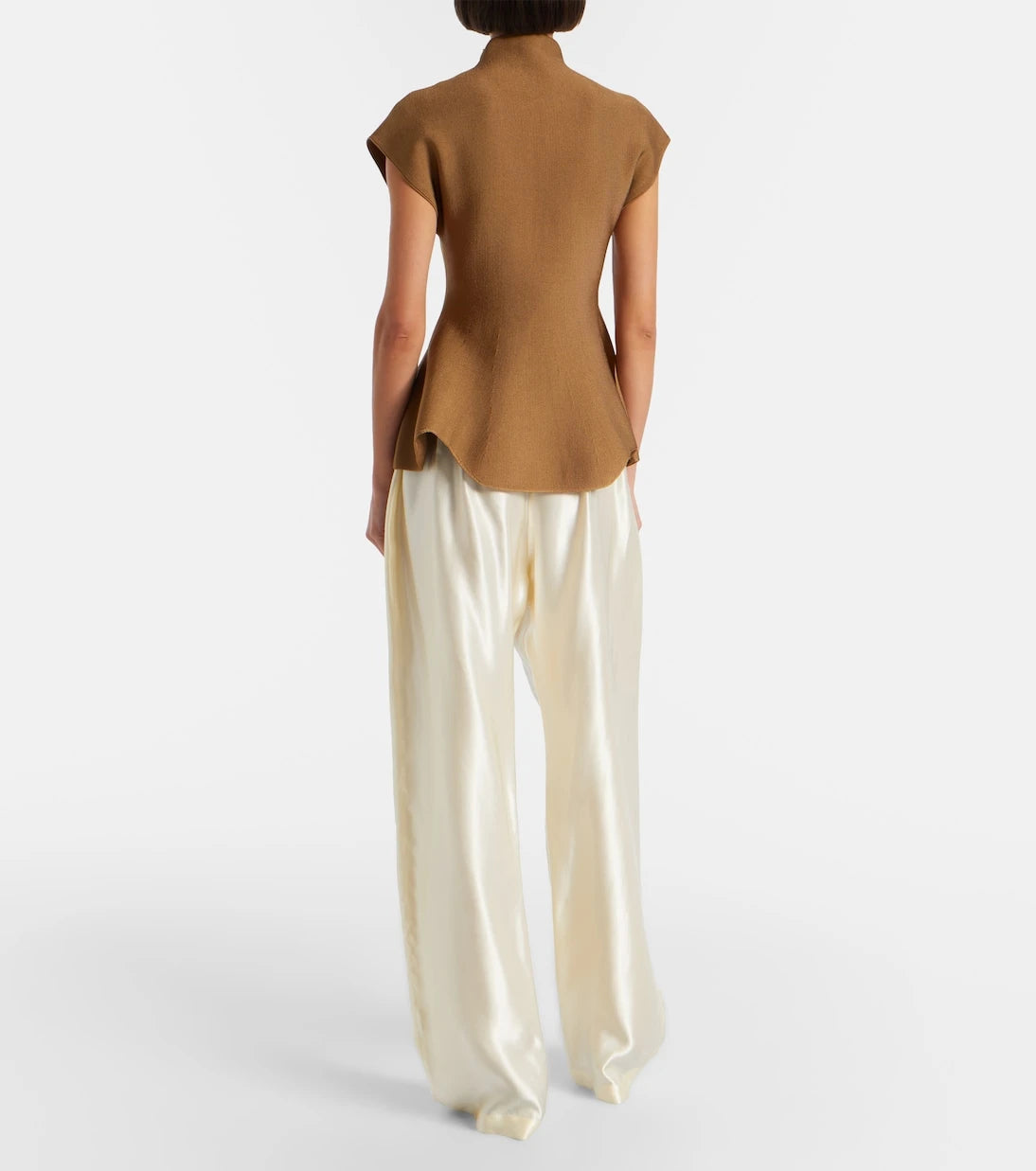 Khaite - Rohen satin wide-leg pants