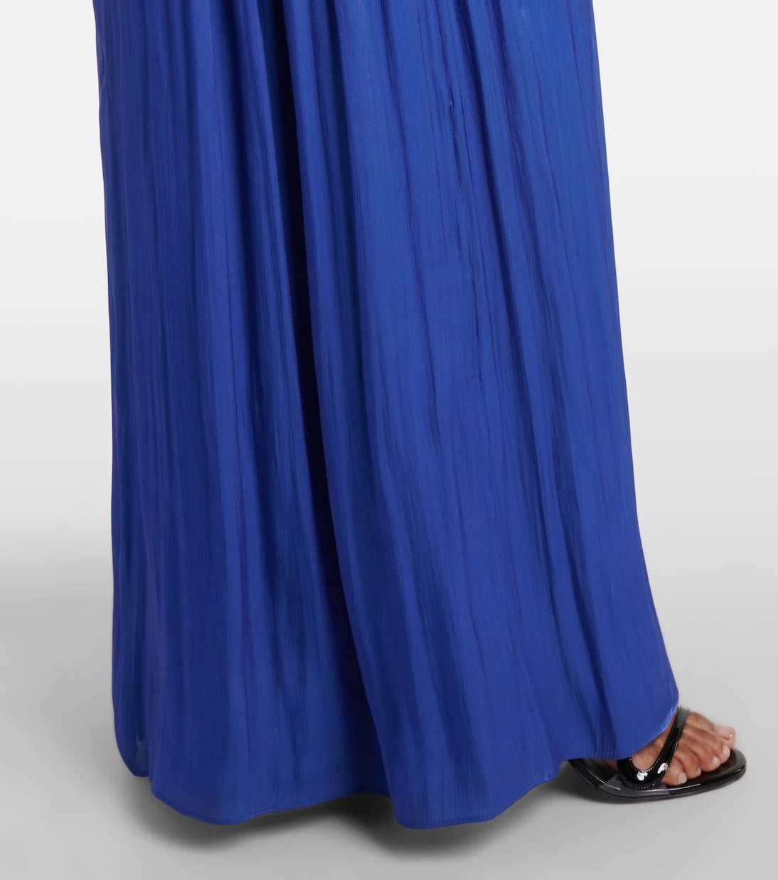 Costarellos - Lace-trimmed Lurex georgette gown