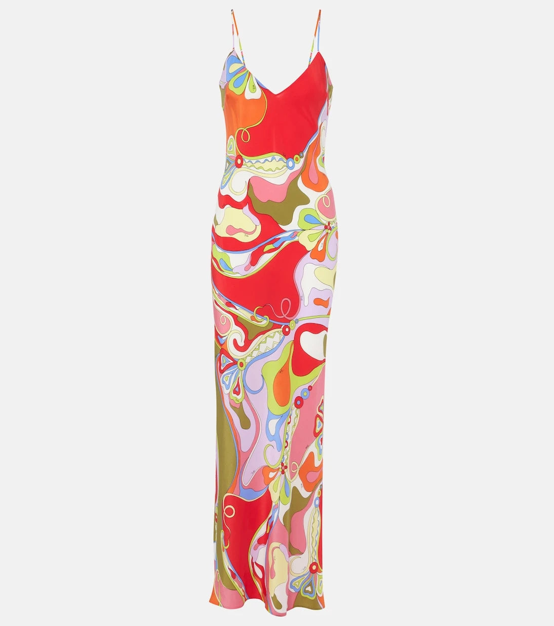 Pucci - Orchidee silk crêpe de chine maxi dress