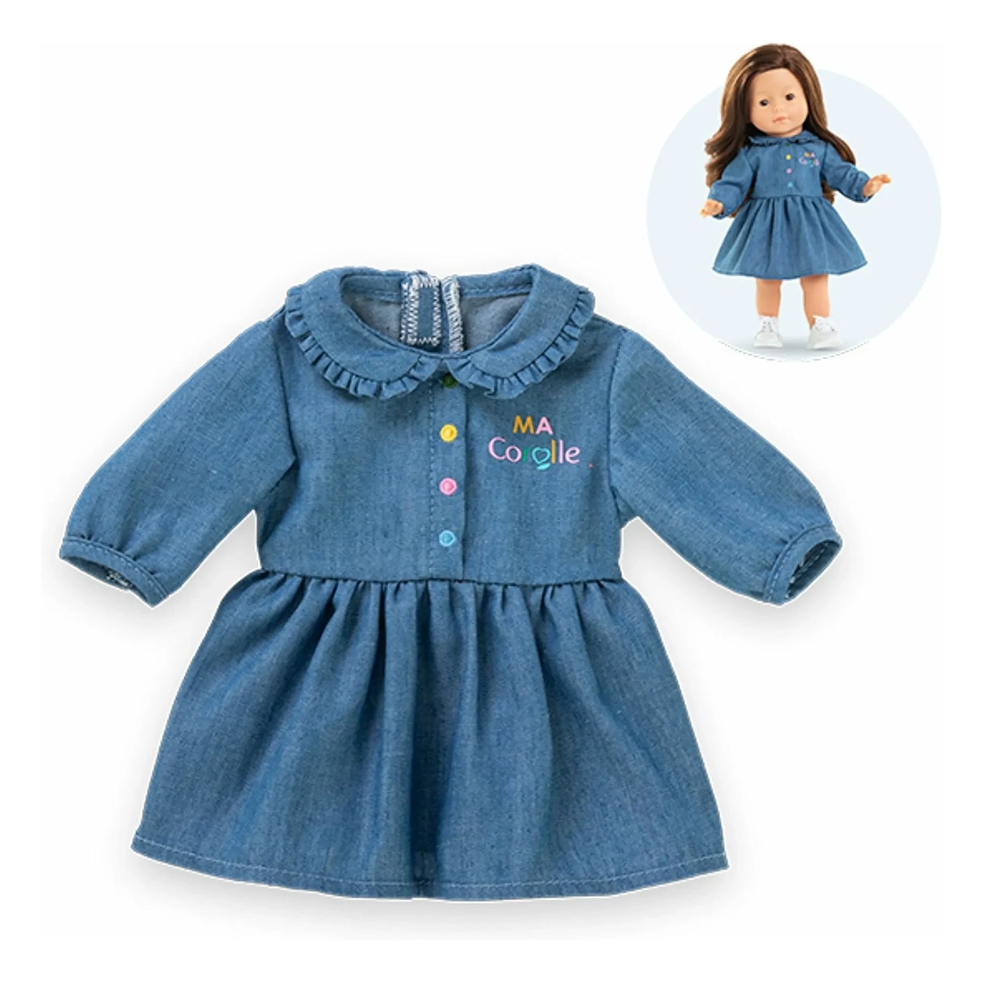 Corolle - Denim dress for 36 cm doll | Denim