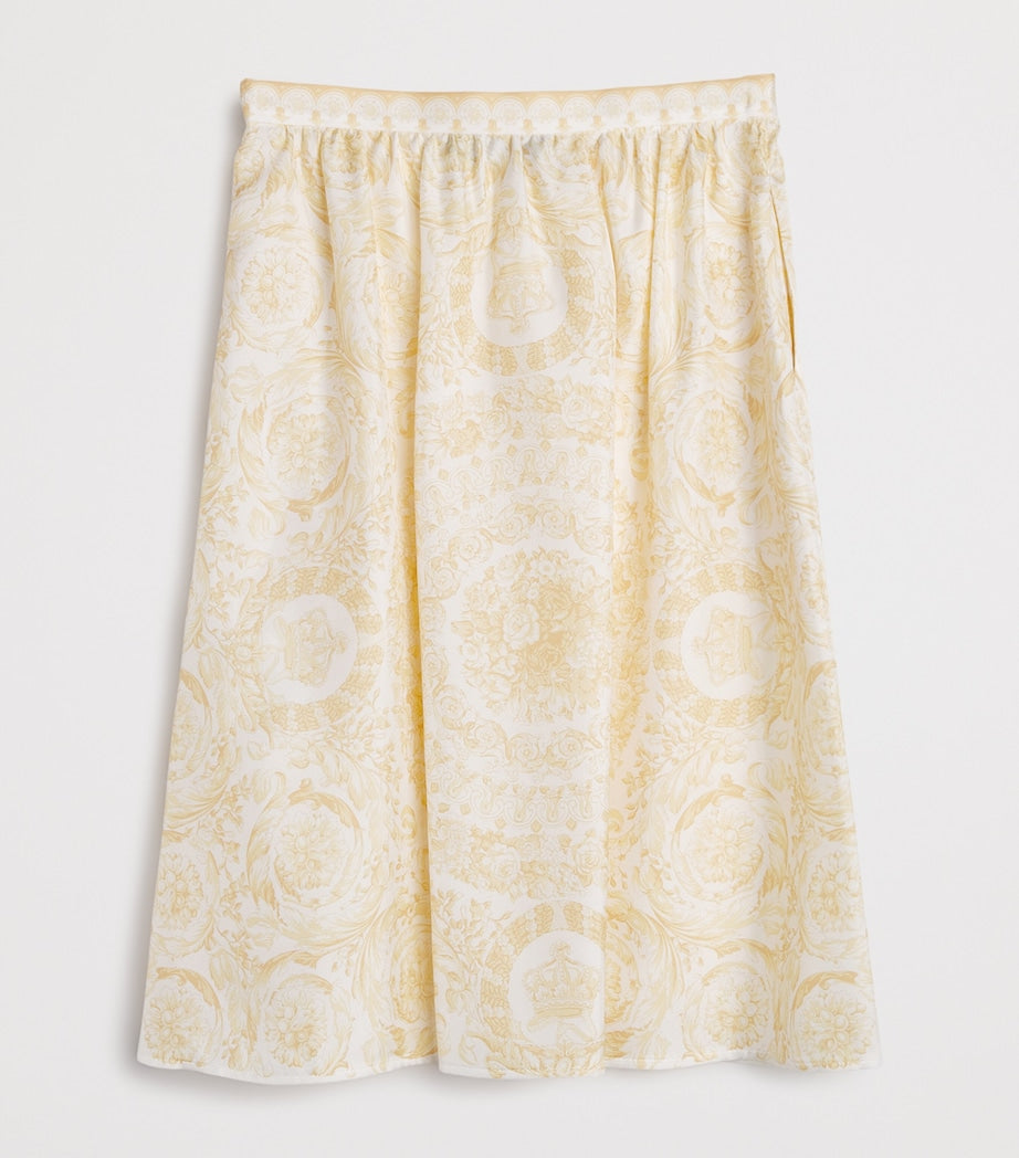 Versace Kids Silk Twill Skirt (6-14 Years)