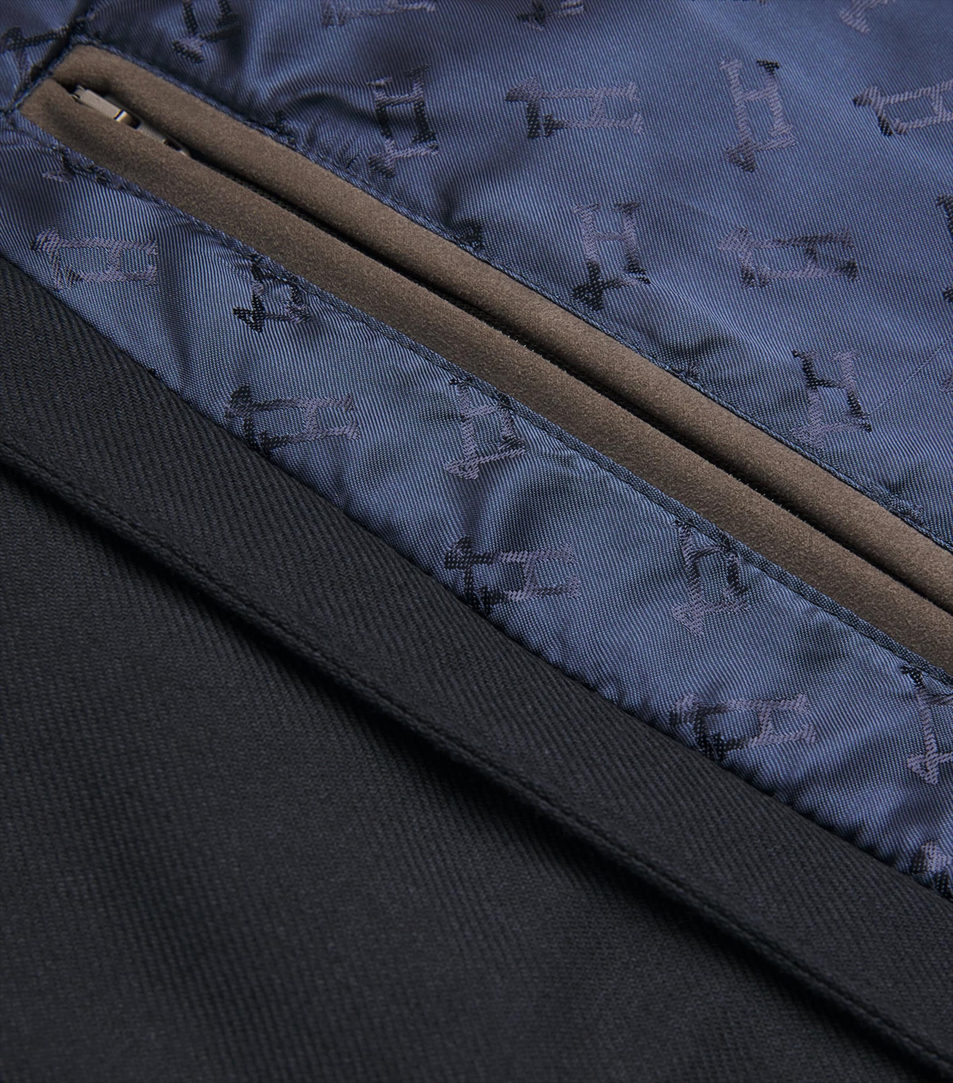 Navy Bib-Detail Norfolk Blazer