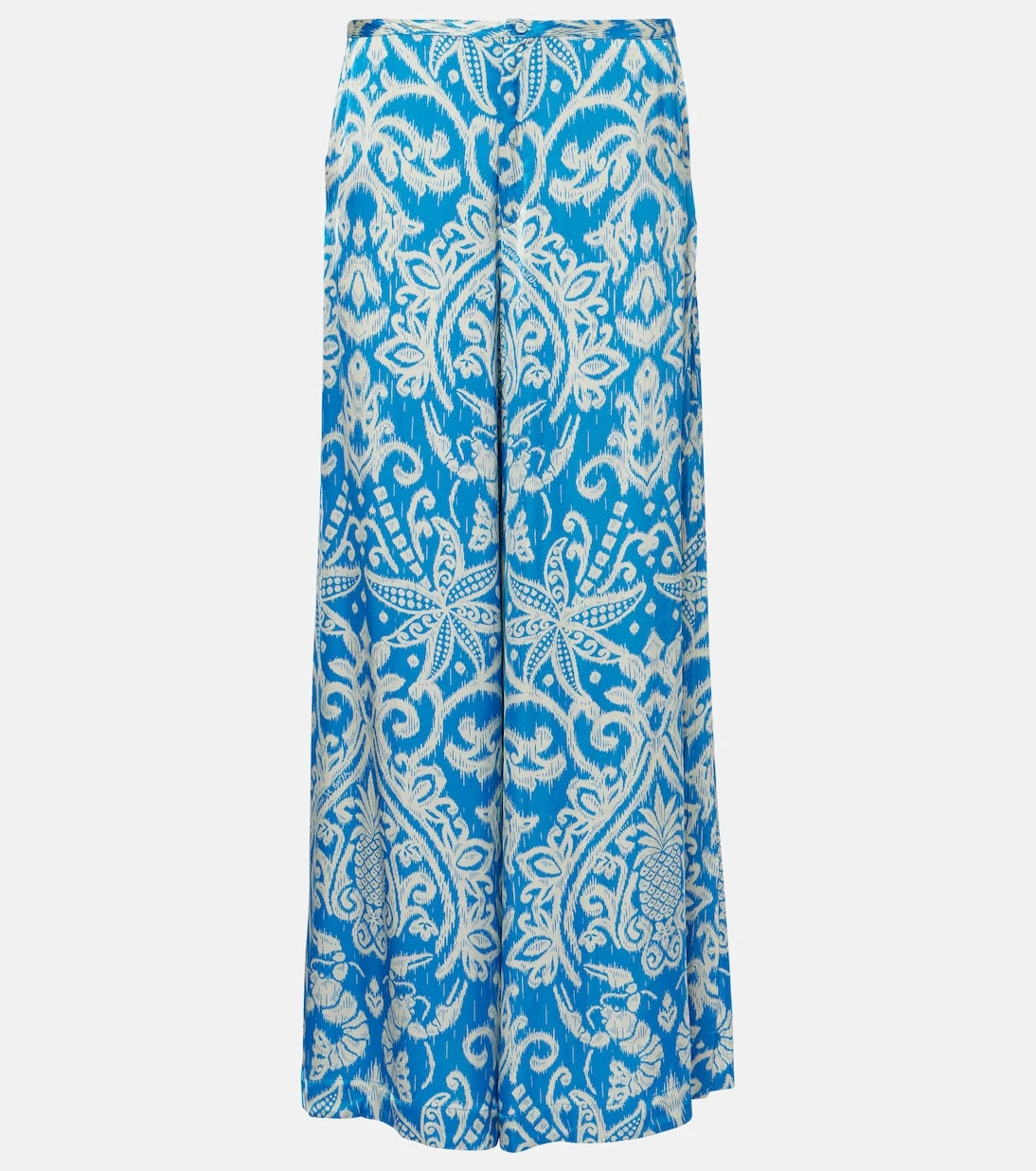 Poupette St Barth - Clea high-rise printed wide-leg pants