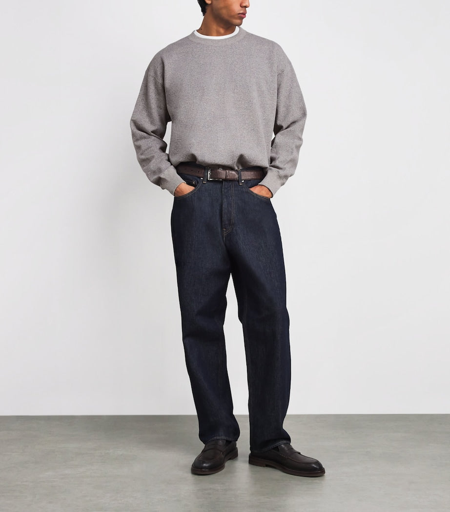 Grey Cotton Smooth Soft Sweatshirt