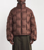 Raxxy Brown 3D Down-Filled Angular Puffer Jacket