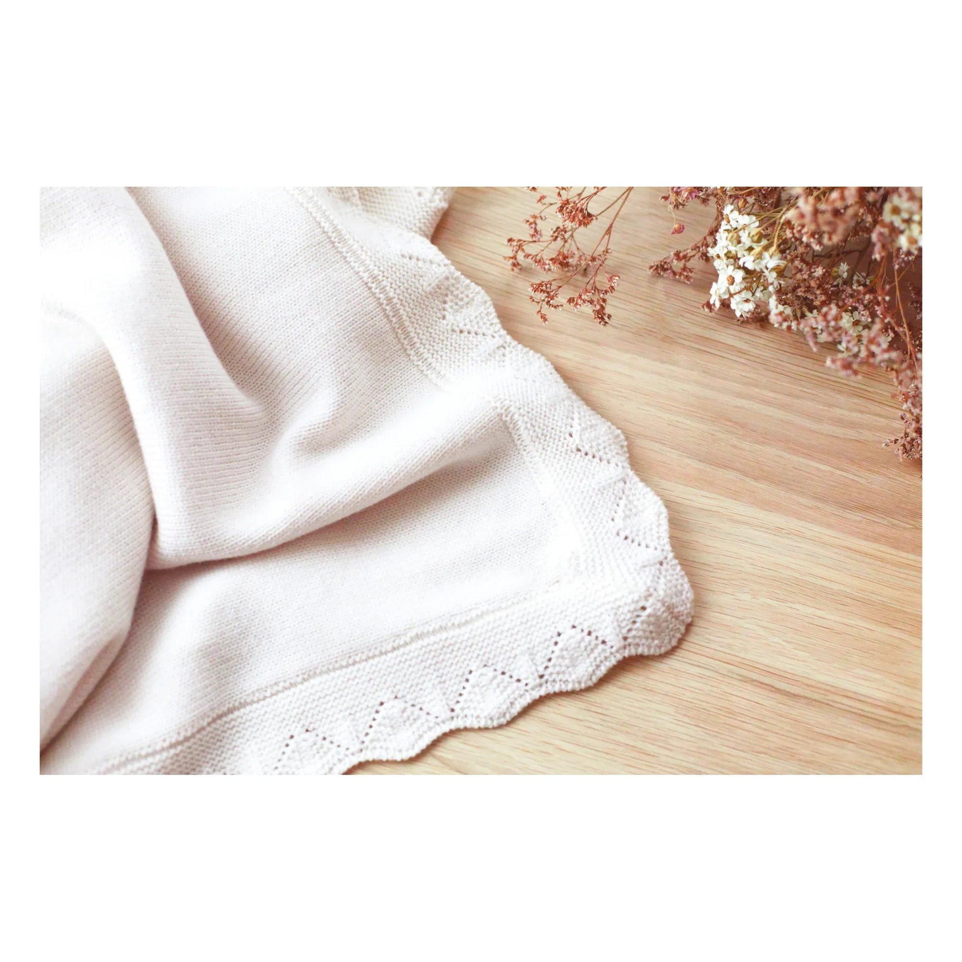 Tartine et Chocolat - Merino Wool Throw | Blanc/Écru