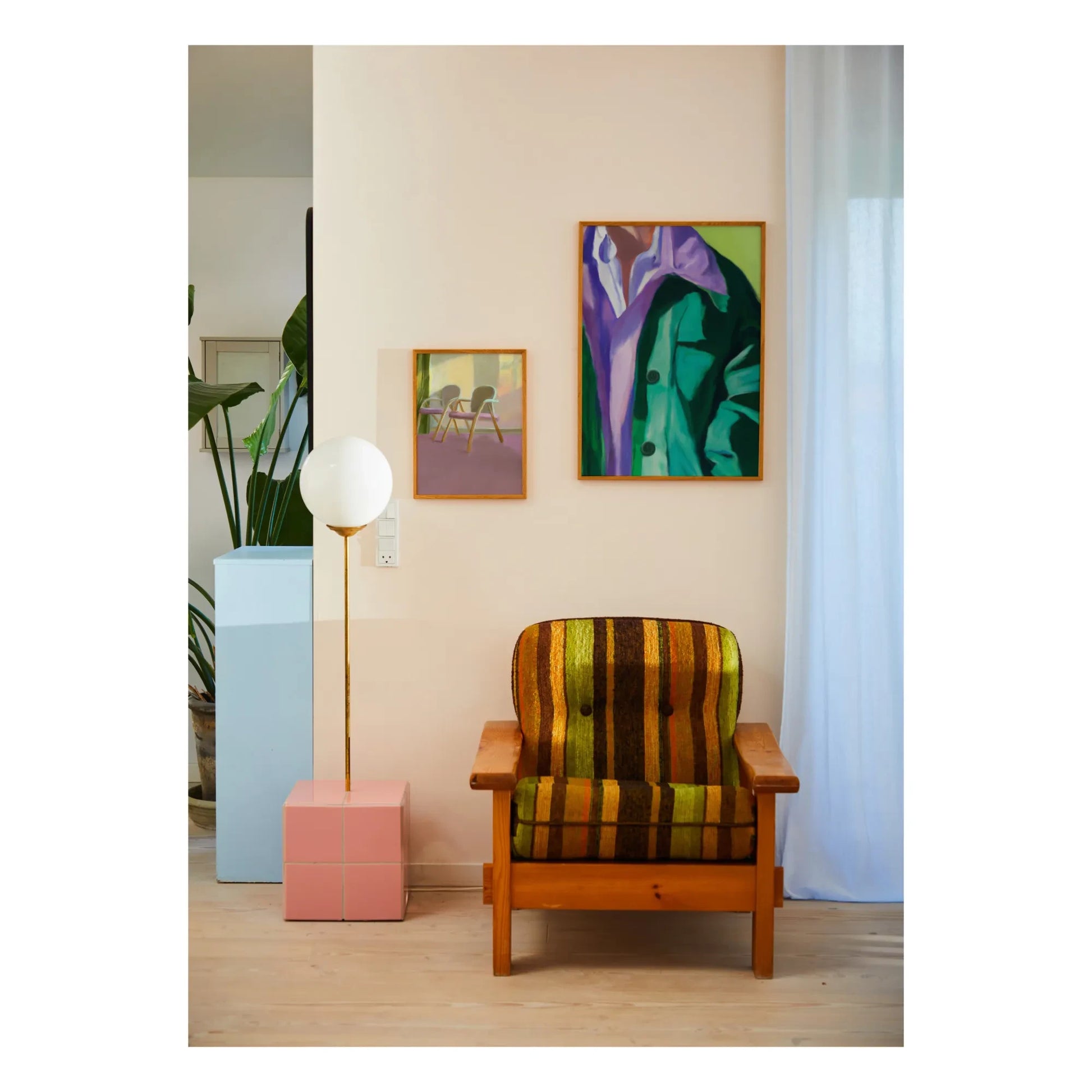 Paper Collective - Waiting Room Poster by Misfitting Things | Pink