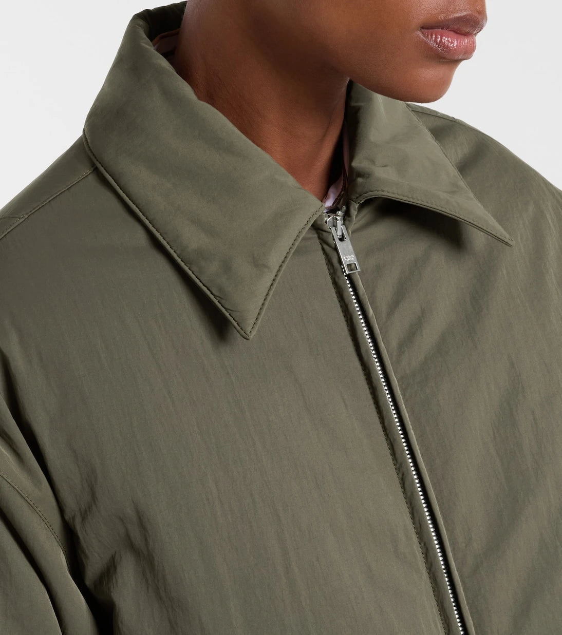 Bottega Veneta - Intrecciato leather-trimmed down jacket