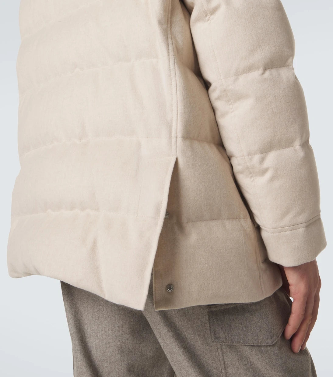 Brunello Cucinelli - Wool flannel down parka