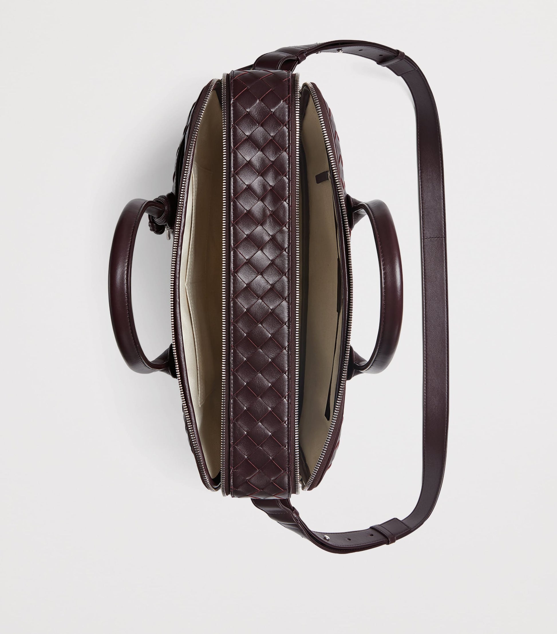 Leather Intrecciato Getaway Briefcase