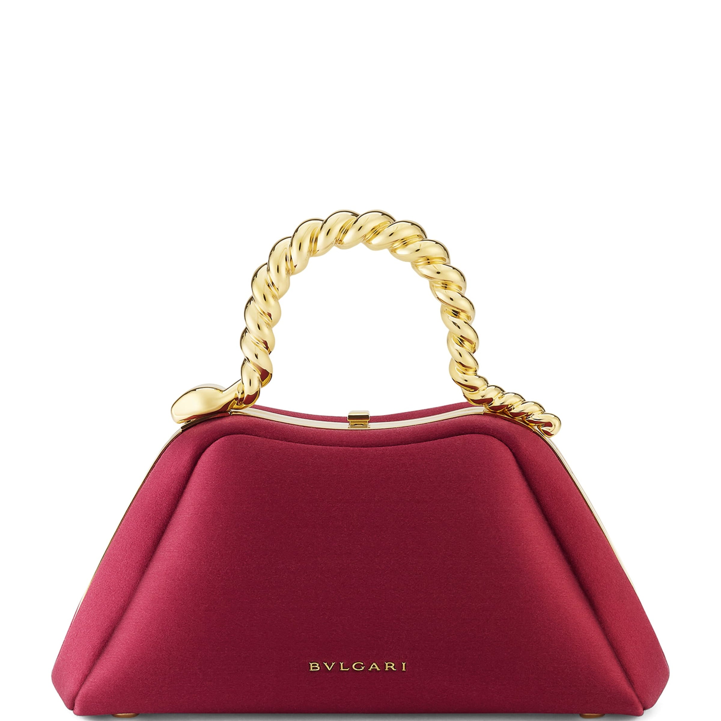 Red x Geraldine Guyot Mini Satin Serpentine Top-Handle Bag