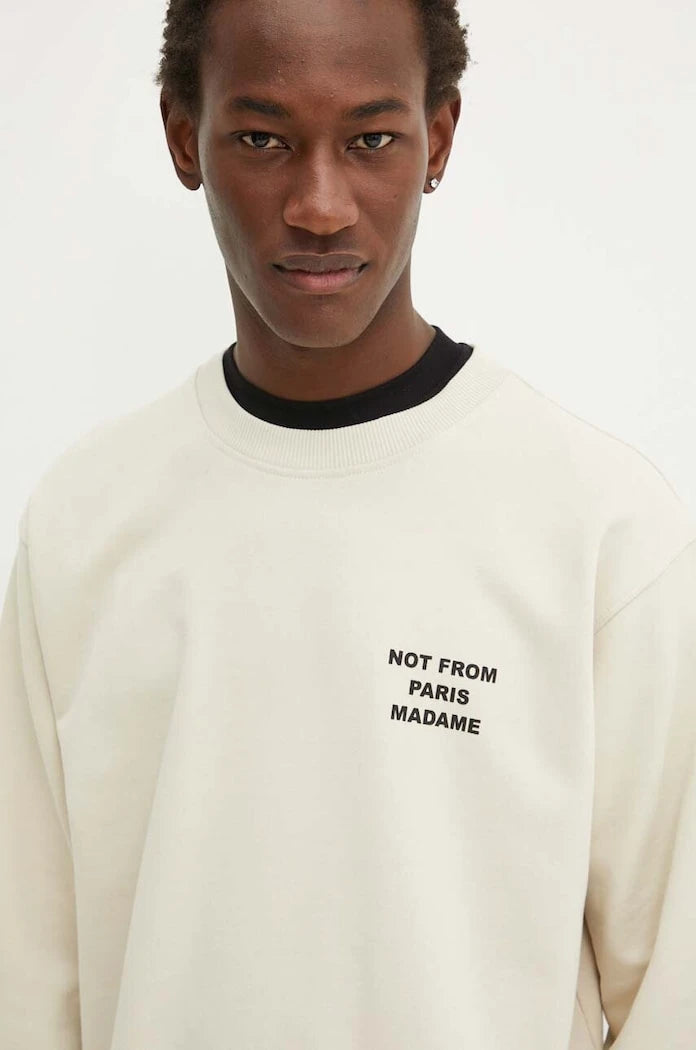 Pamuklu sweatshirt Drôle de Monsieur