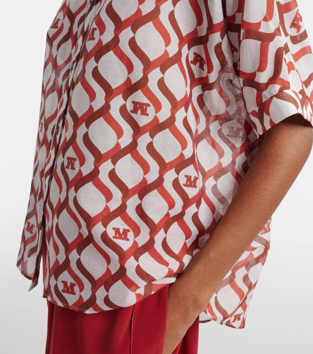 Max Mara - Ariete printed cotton and silk shirt
