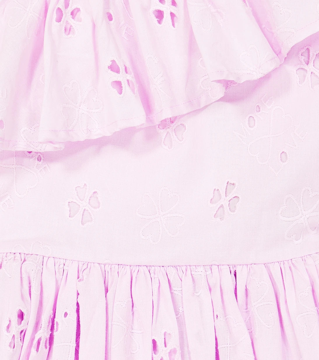 Molo - Cay broderie anglaise one-shoulder dress