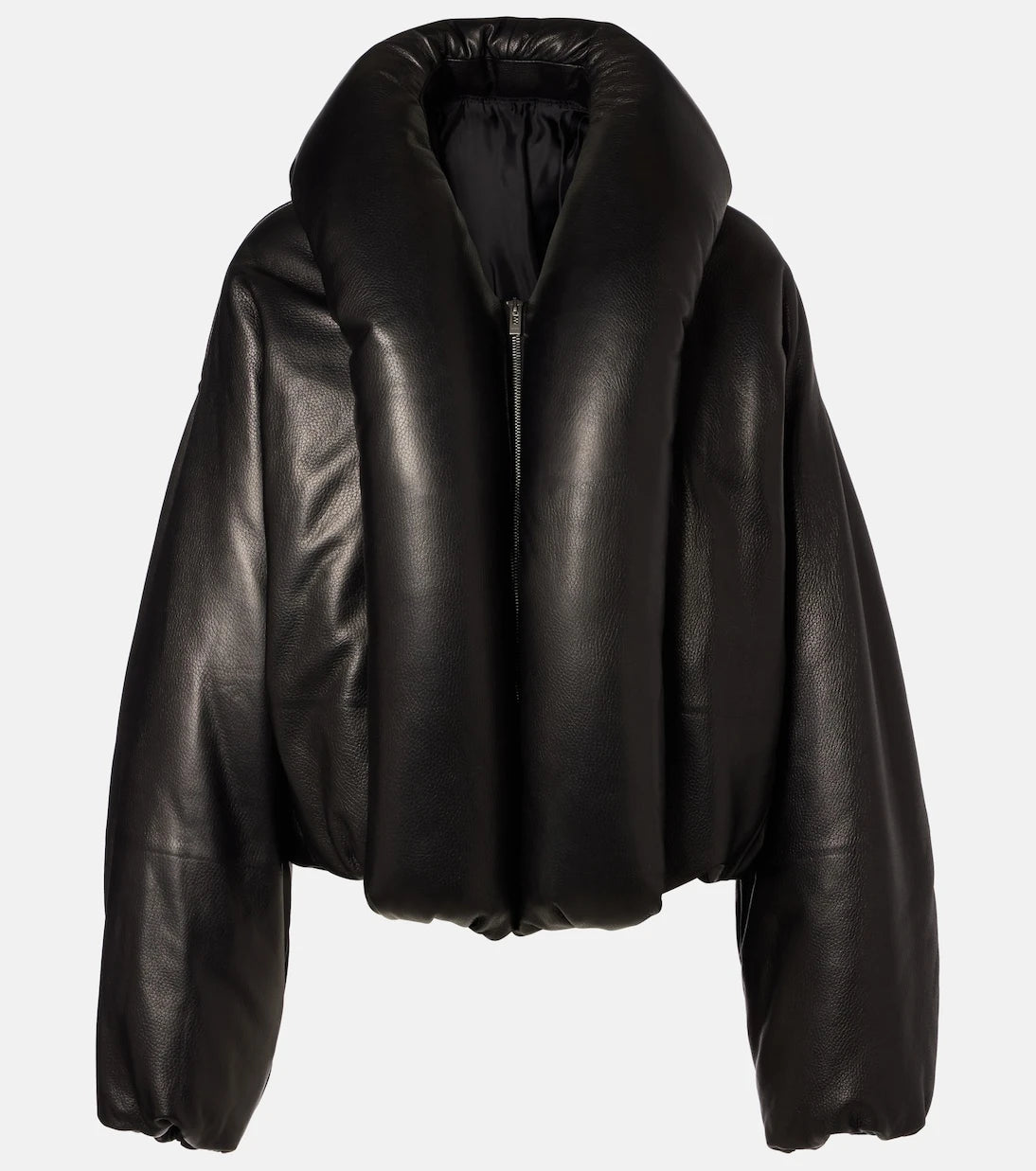 Alaïa - Leather bomber jacket