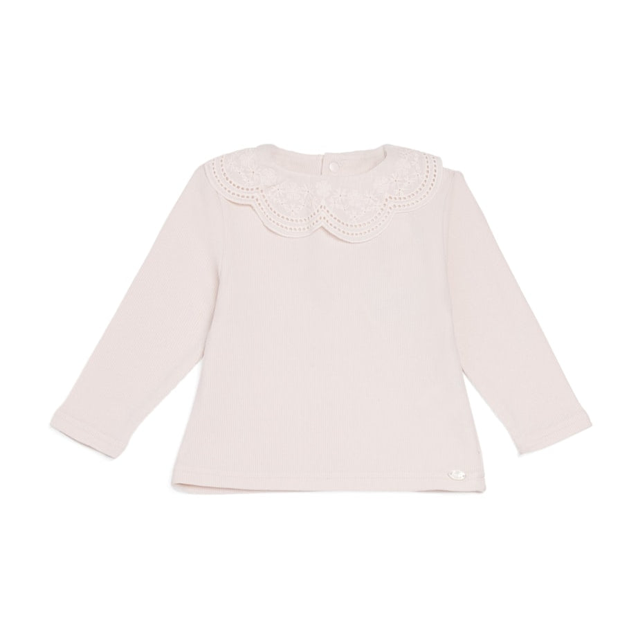 Collar-Detail Ribbed T-Shirt (3 Months-4 Years)