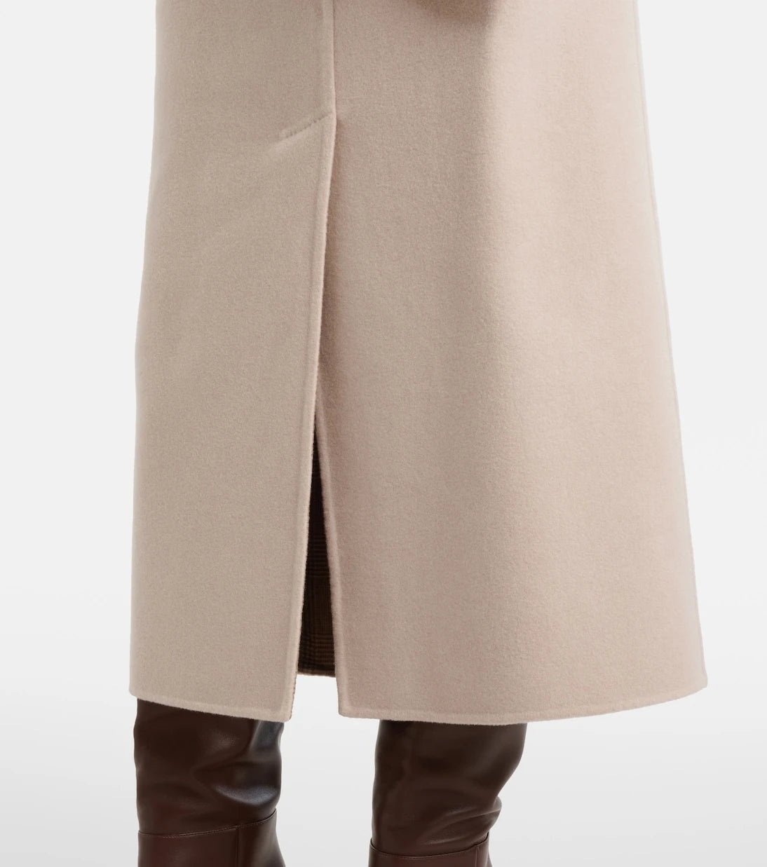 Max Mara - Zuppa wool and cashmere wrap skirt