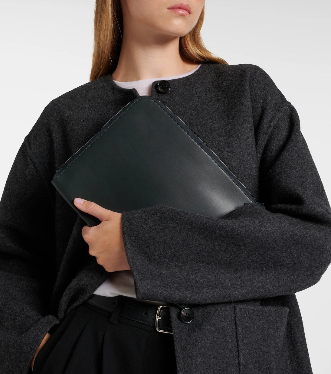 The Row - Portfolio leather pouch