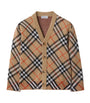 Burberry Kids Wool Check Cardigan (3-12 Years)