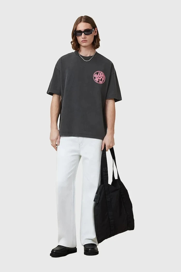 Памучна тениска AllSaints DISTORTION