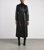 NOUR HAMMOUR Black Lambskin Kasha Coat