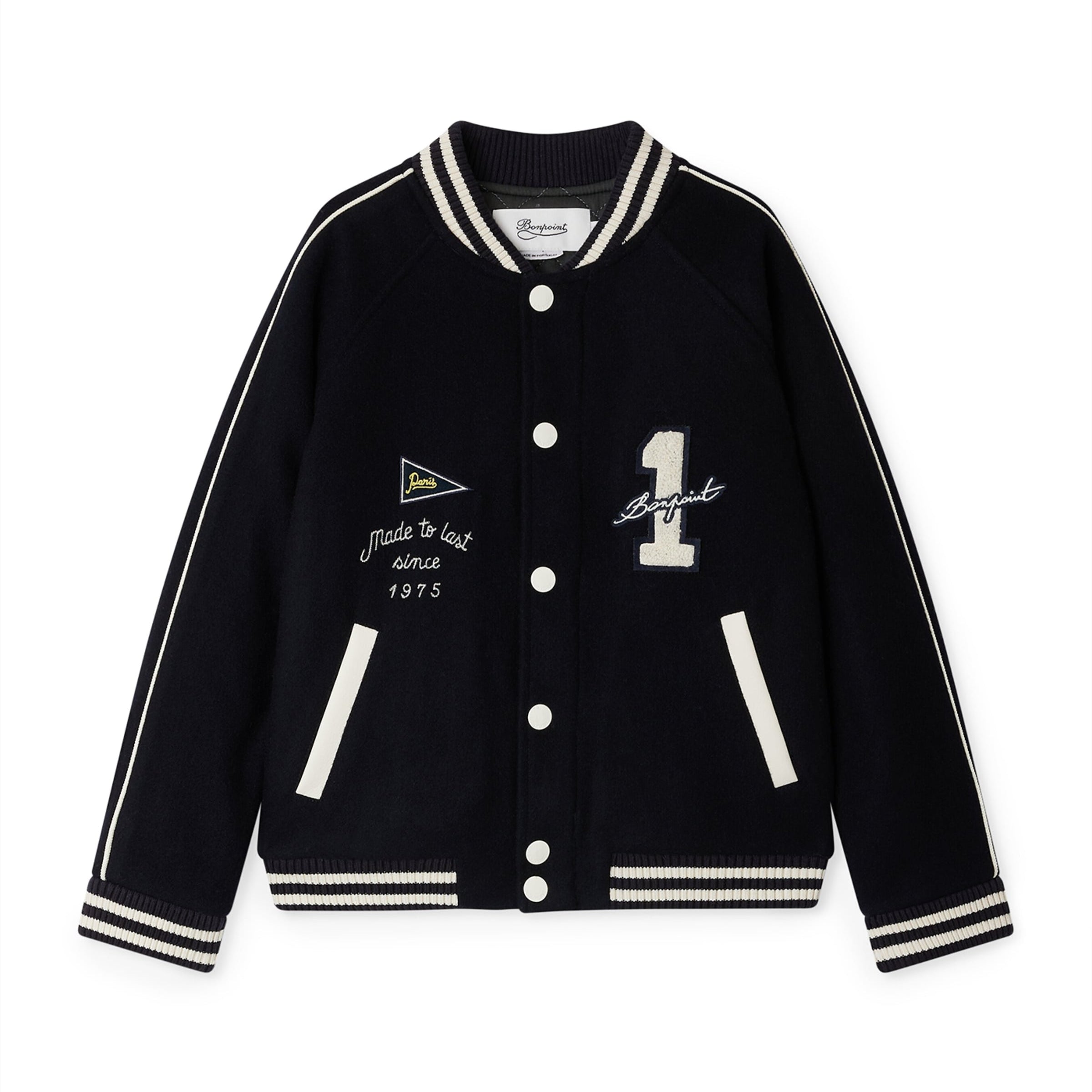Virgin Wool-Blend Varsity Jacket (4-8 Years)