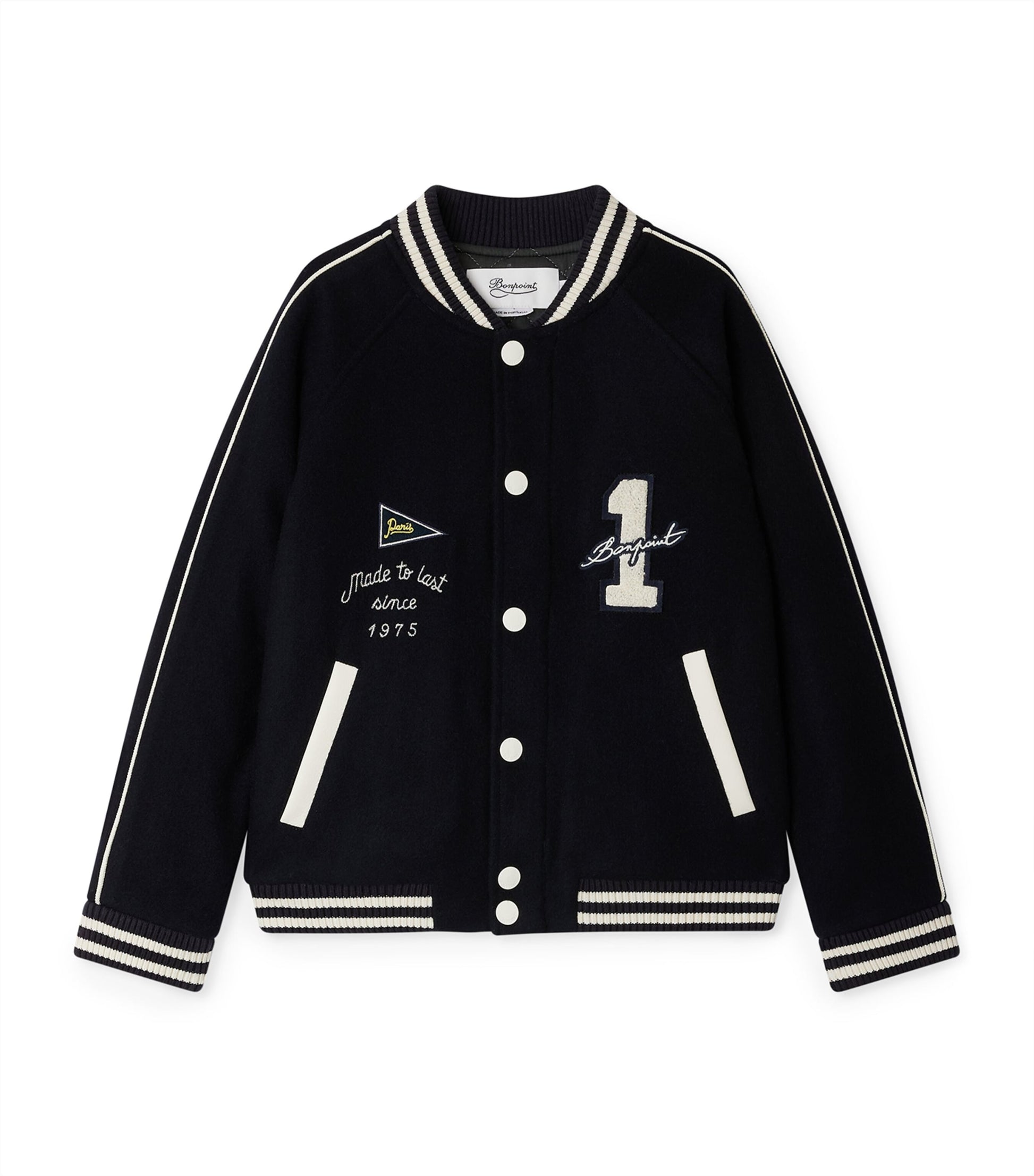 Virgin Wool-Blend Varsity Jacket (4-8 Years)