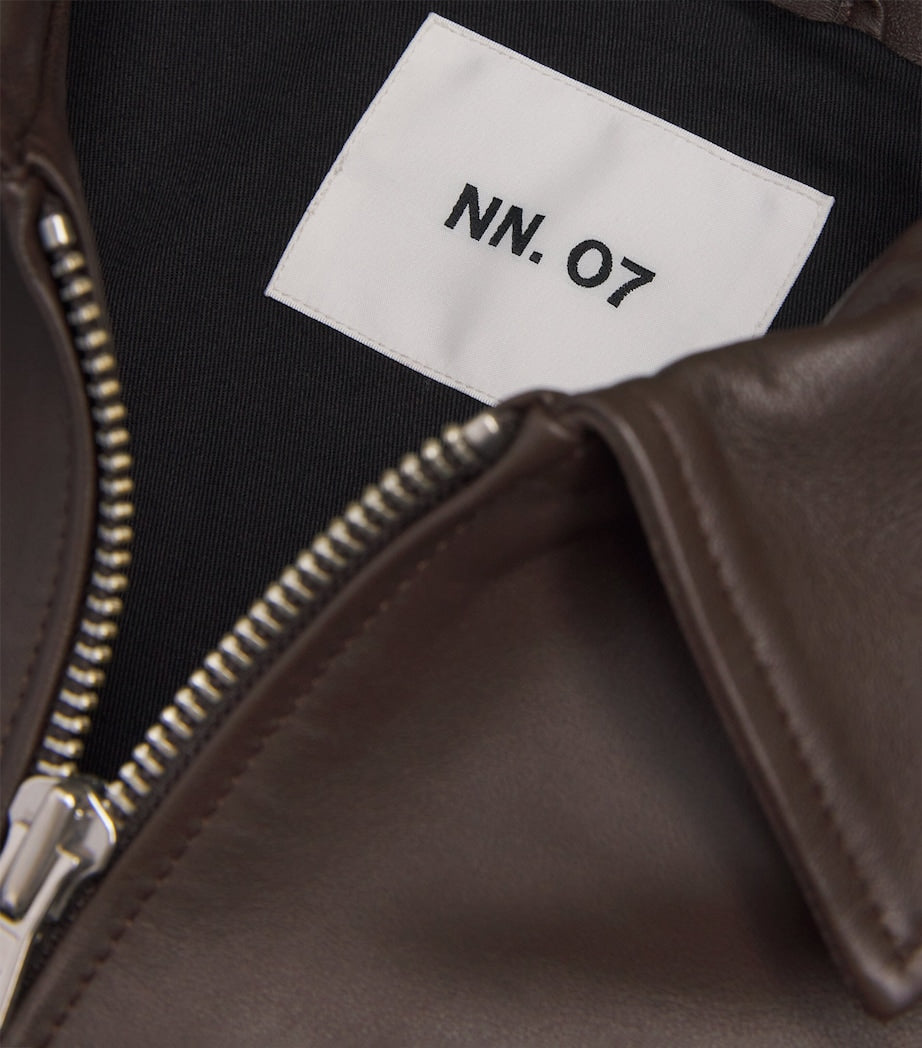 NN07 Brown Leather Jacket