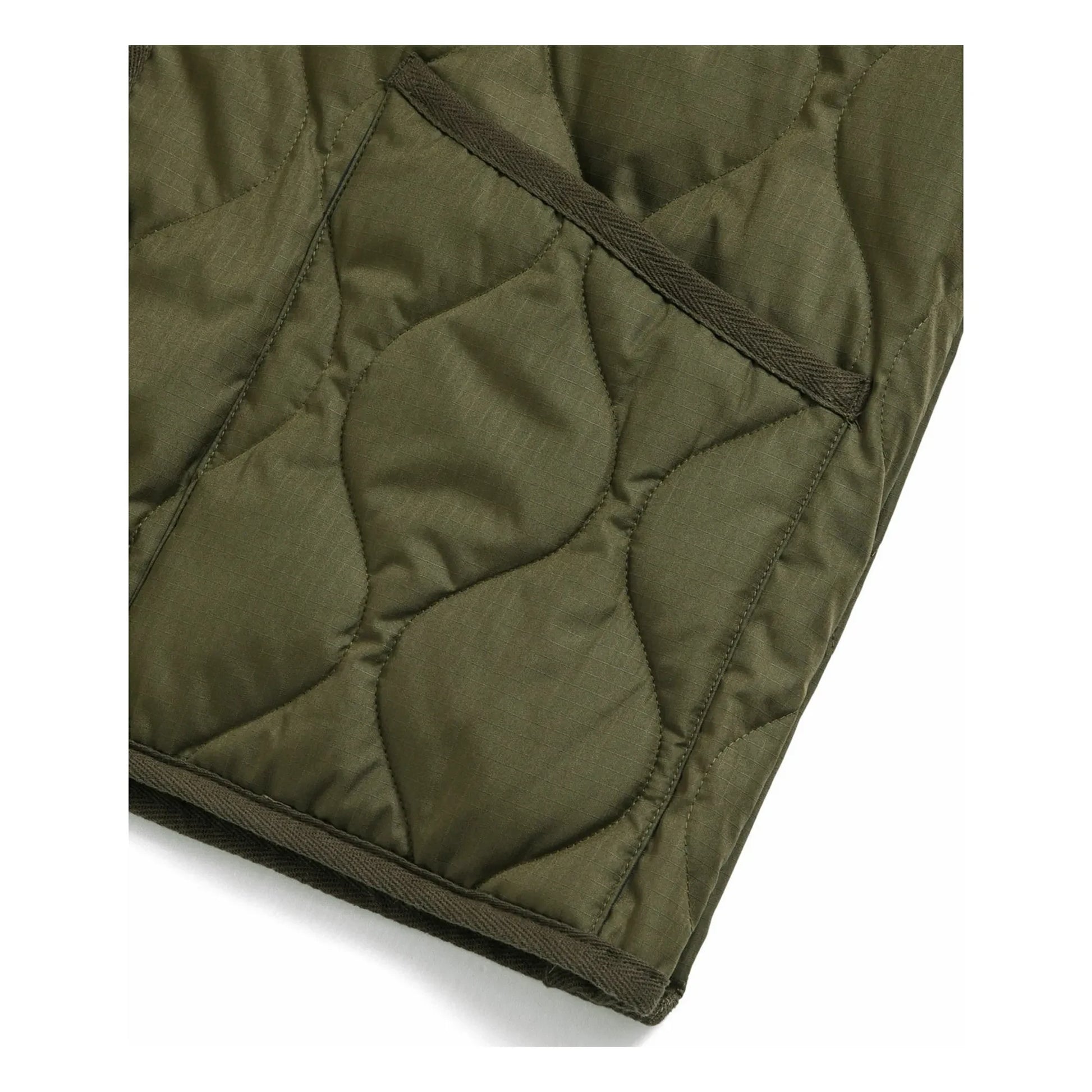 Taion - Unisex V-Neck Sleeveless Military Jacket | Olive
