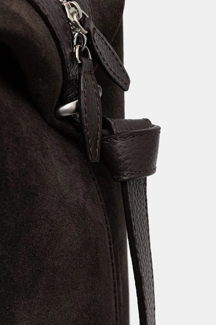 Yuzefi чанта tote дамска от велур LARGE BRIOCHE DUFFLE