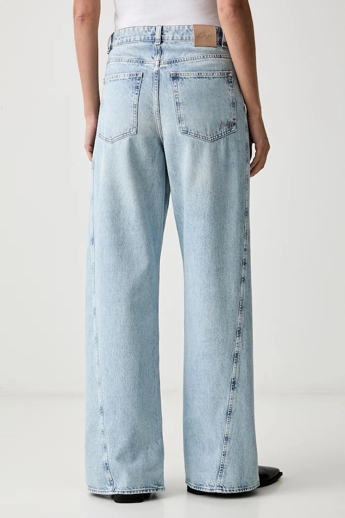 Kadın wide leg jean C_MARLENE SLIT HR