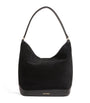 Black Suede Tangoso Bucket Bag
