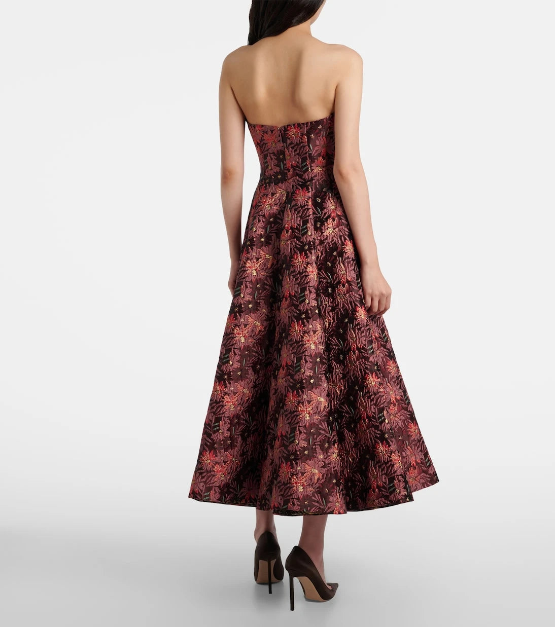 Markarian - Rousseau floral brocade midi dress