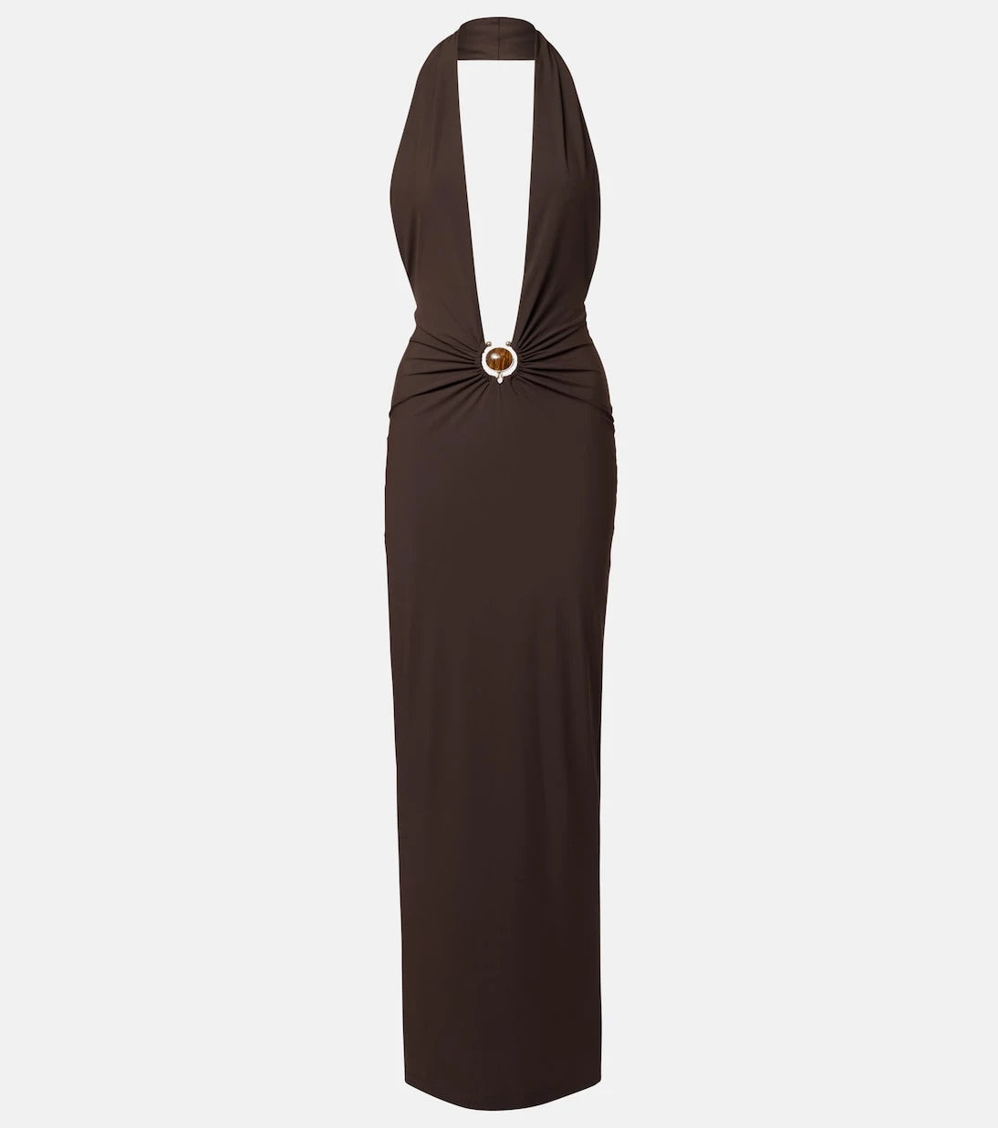 Christopher Esber - Embellished halterneck maxi dress