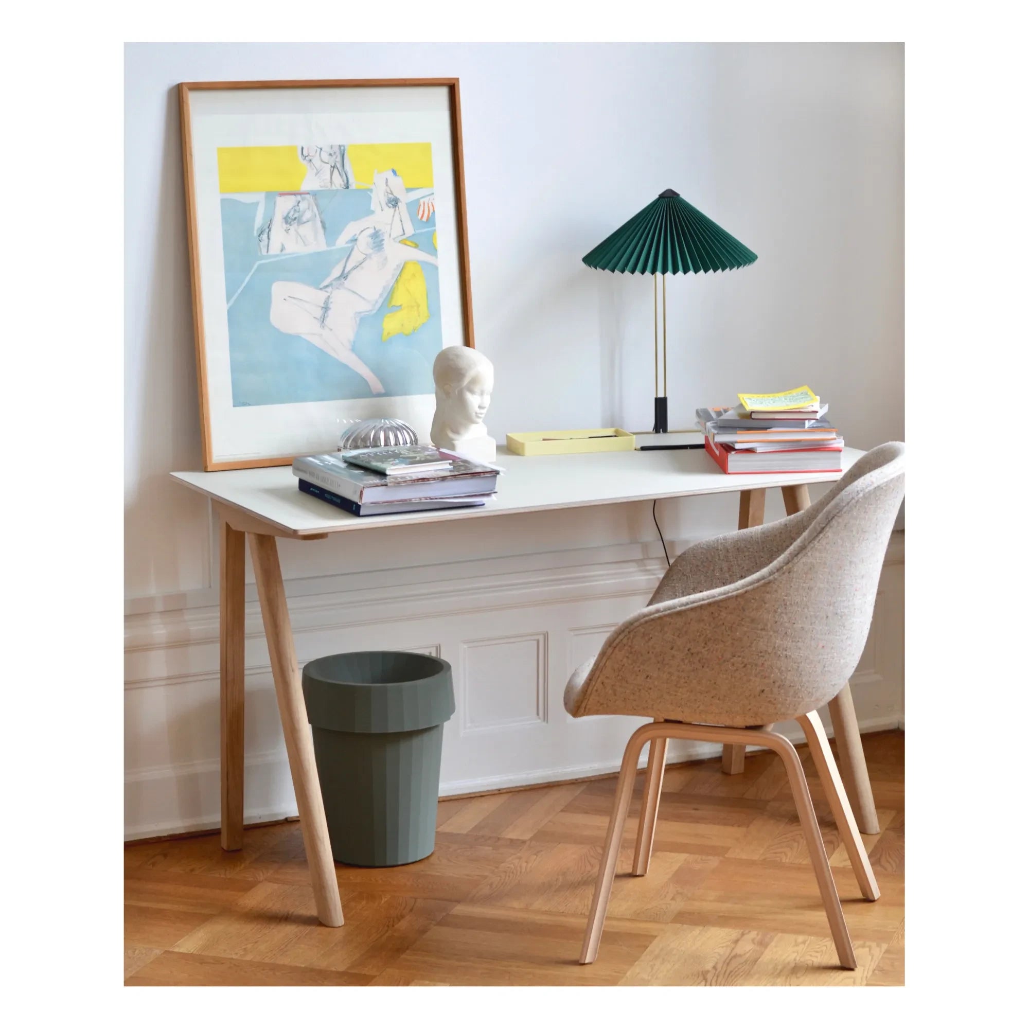Hay - Shade Rubbish Bin | Almond green