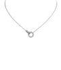 White Gold Interlocking LOVE Necklace