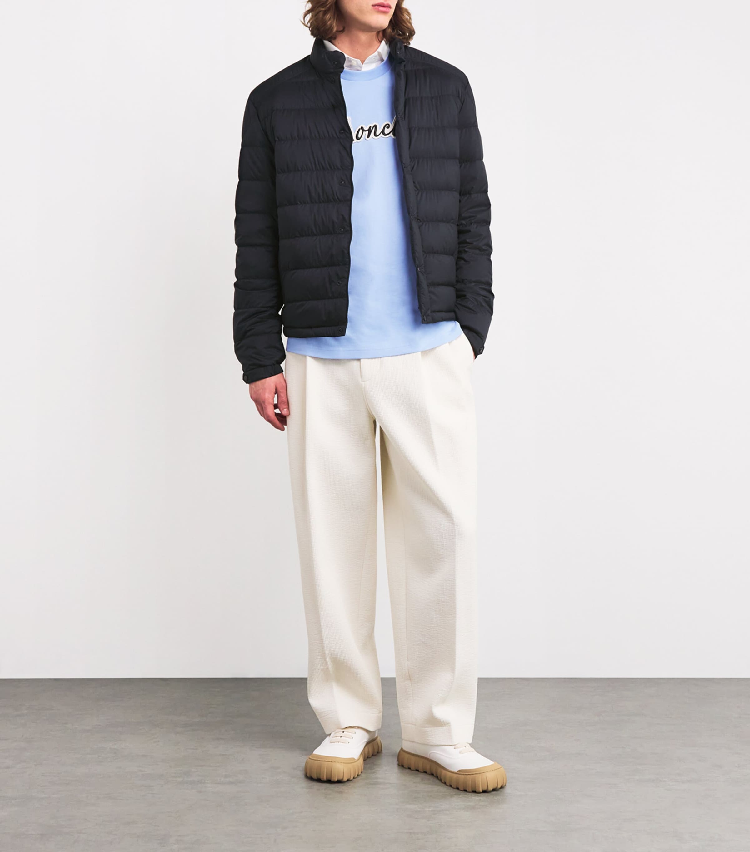 Moncler Blue Selves Down Jacket