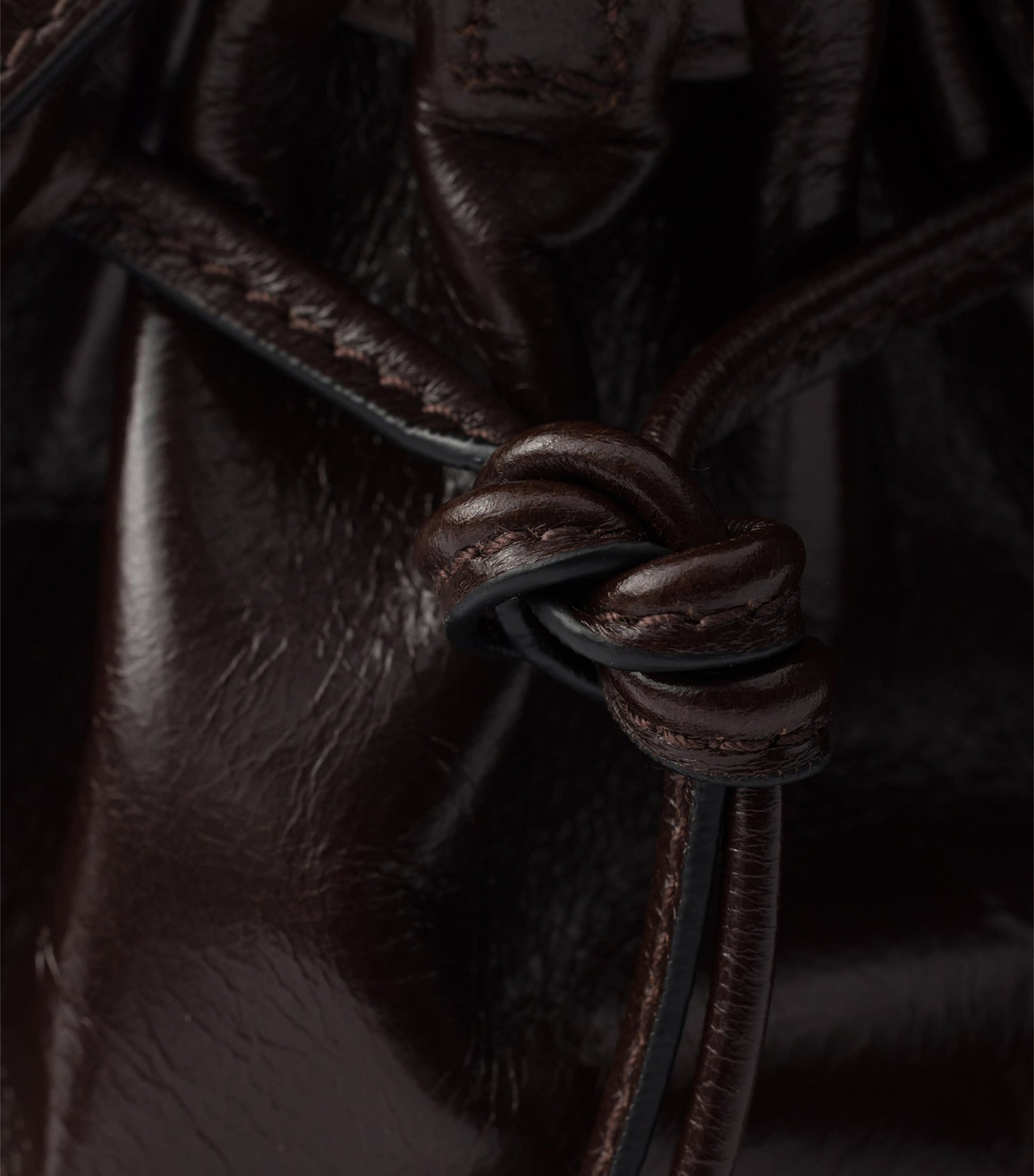 Prada Brown Small Leather Bonnie Shoulder Bag