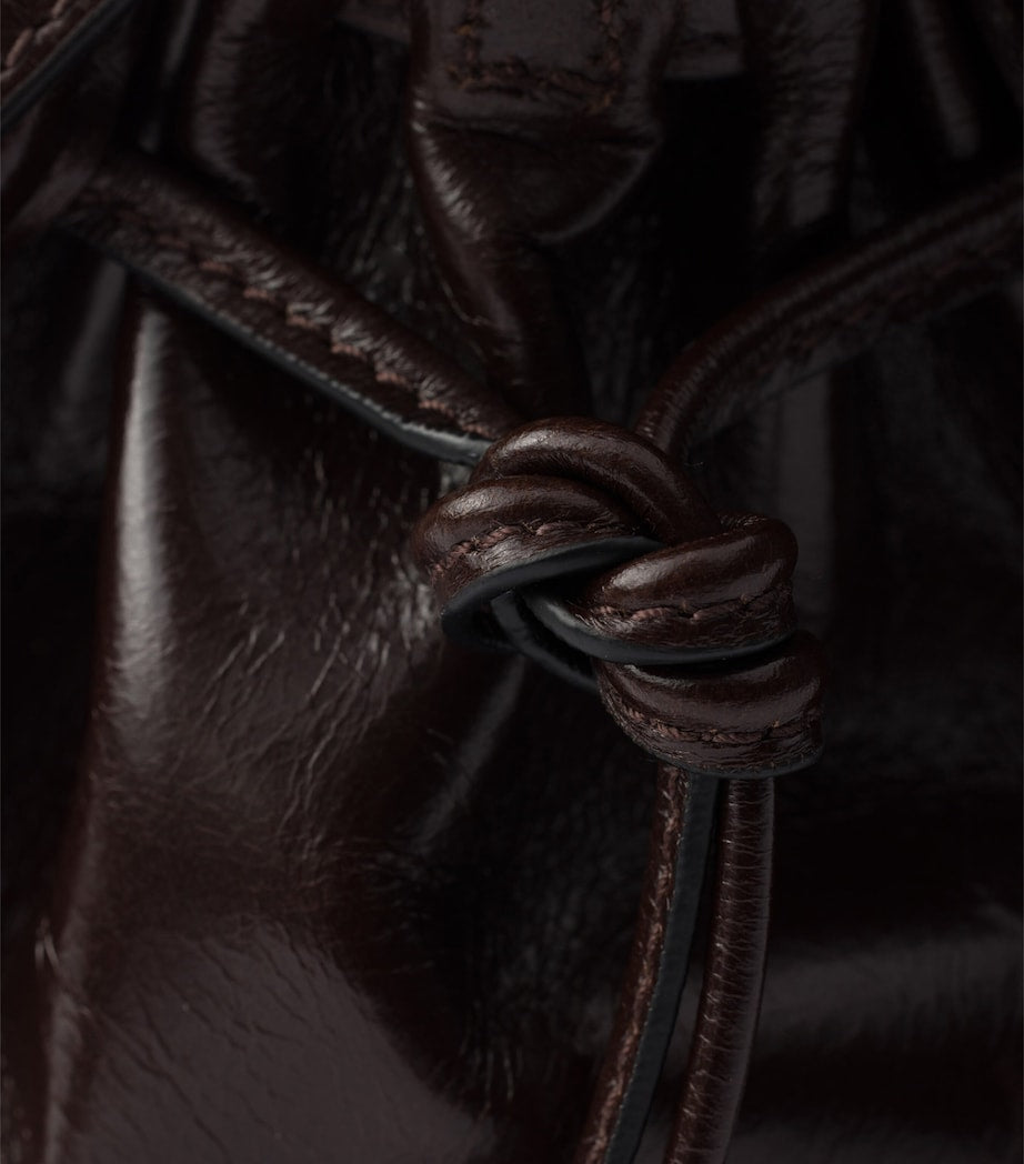 Prada Brown Small Leather Bonnie Shoulder Bag