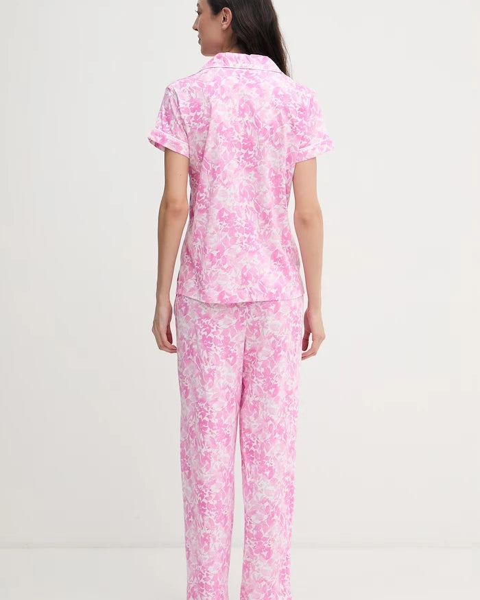 Lauren Ralph Lauren pamuklu iki parçalı kadın pijama takımı