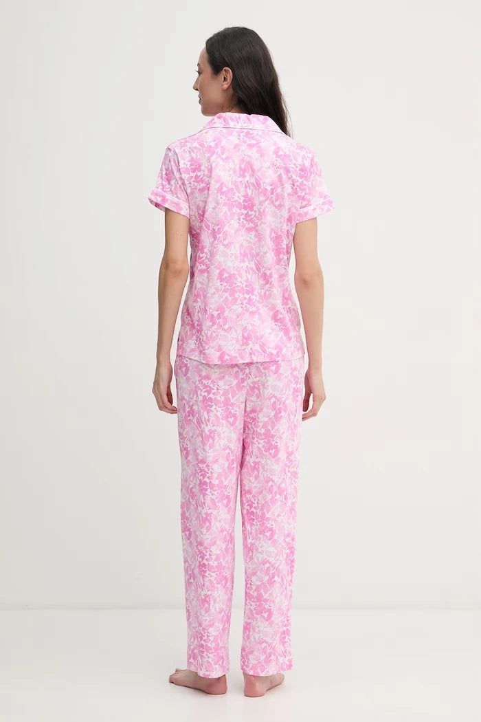 Lauren Ralph Lauren pamuklu iki parçalı kadın pijama takımı